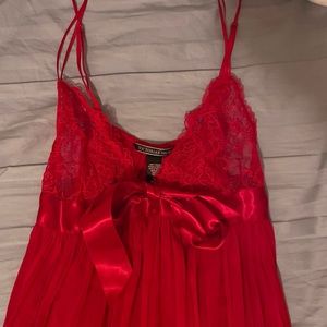 Stunning Lace Red Lingerie Gown